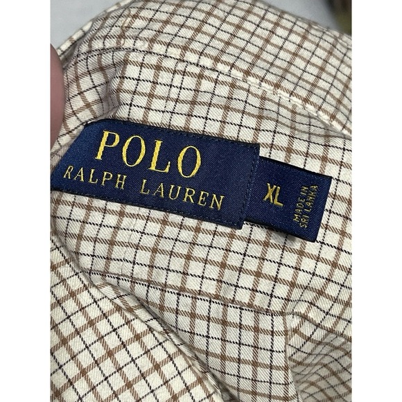 Polo Ralph Lauren Shirt Mens XL Plaid Pony Long Sleeve Button Up 100% Cotton - Picture 10 of 11